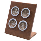 Teak K-Cup Holder - 4 Pod