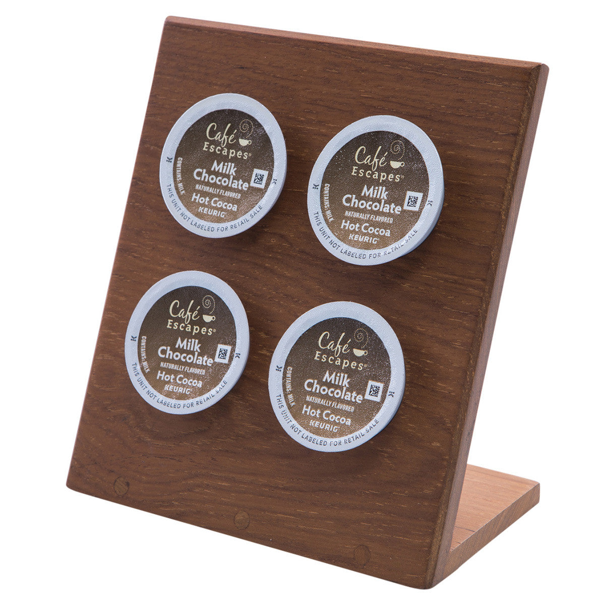Teak K-Cup Holder - 4 Pod