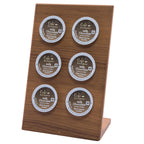 Teak K-Cup Holder - 6 Pod