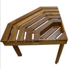 Teak Corner Shower Stool