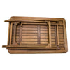 Teak Large Adjustable Slat-Top Table - OUT OF STOCK UNTIL 08/27/2026