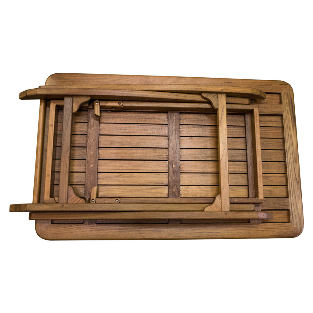Teak Large Adjustable Slat-Top Table - OUT OF STOCK UNTIL 08/27/2026