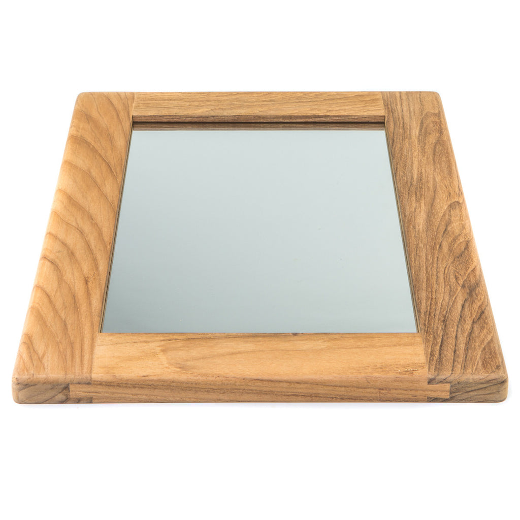 Teak Rectangular Mirror