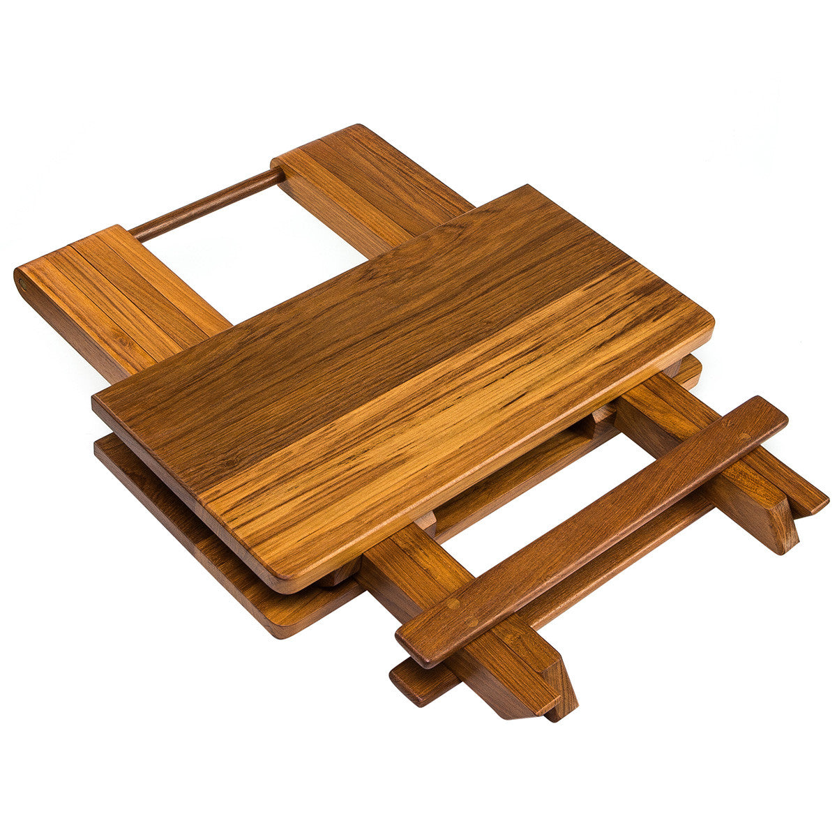 Teak Solid Top Fold-Away Table