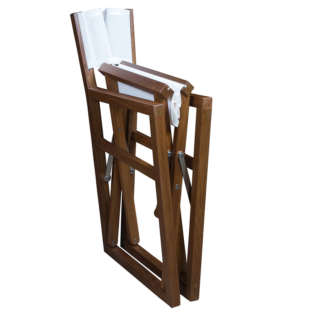 Teak Square Director's Chair