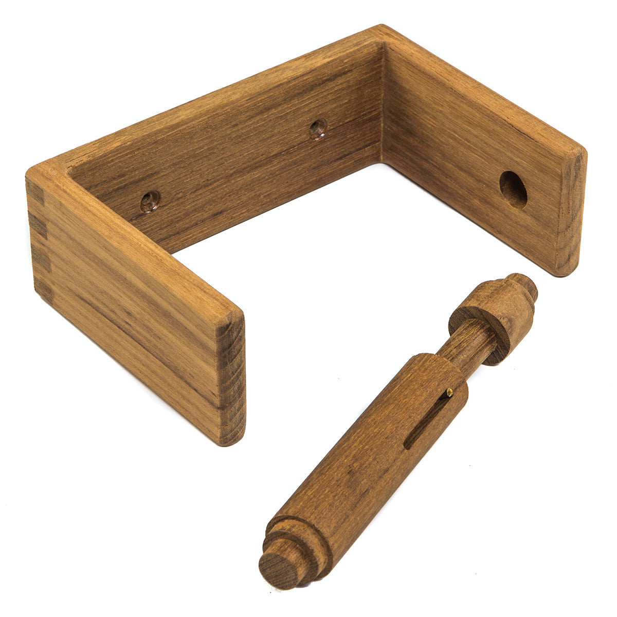 Teak Toilet Paper Holder