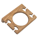 Teak Toothbrush Holder with Glass