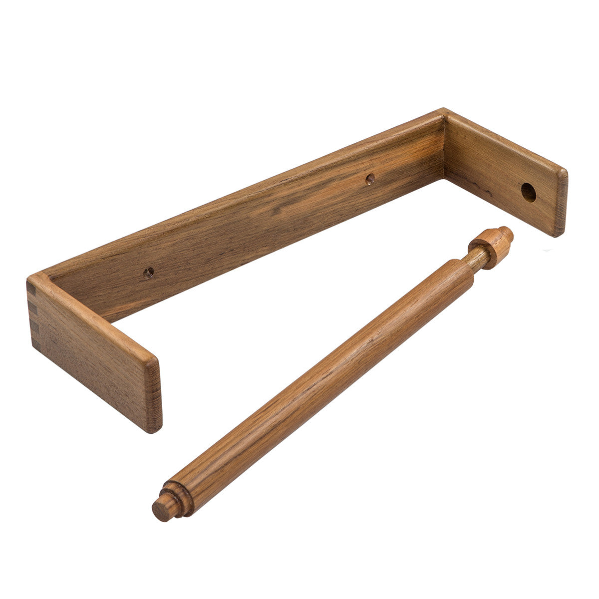 Teak Wall-Mount Paper Towel Holder