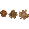 Teak Wood Wall Art - Set of 3