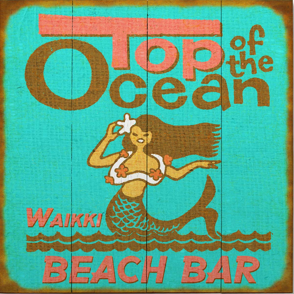 Top of the Ocean Personalized Sign - 18 x 18