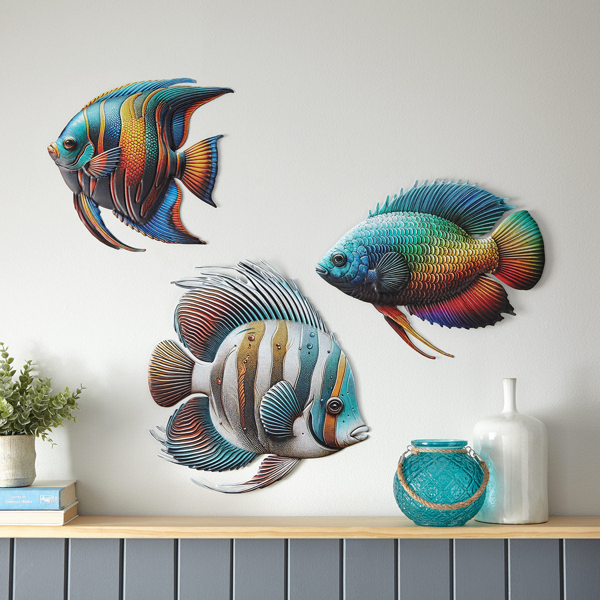 Tropical Fish Wall Art - 12 Inch