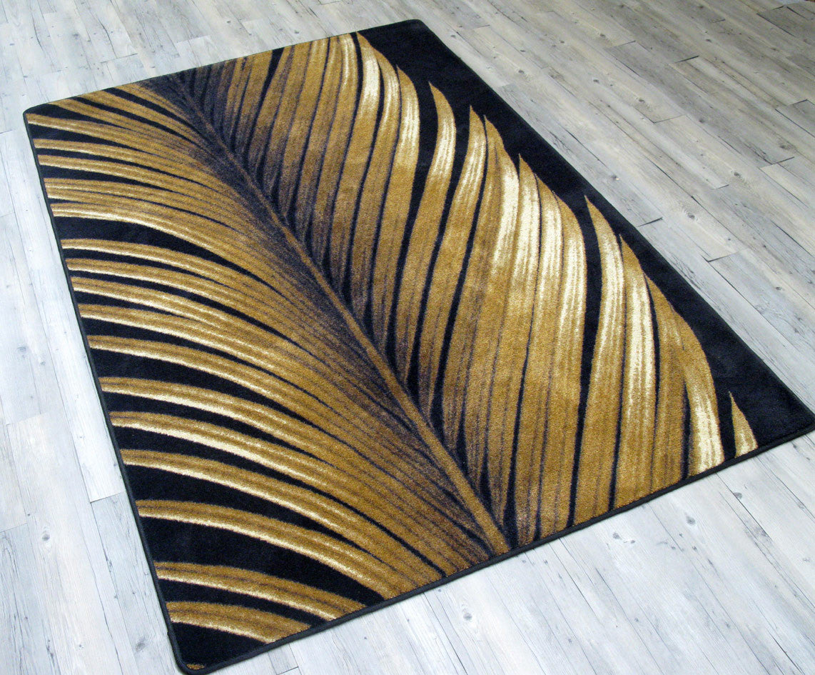 Tropical Leaf Study Area Rug