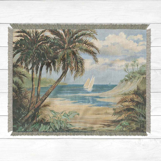 Tropical Palms Throws