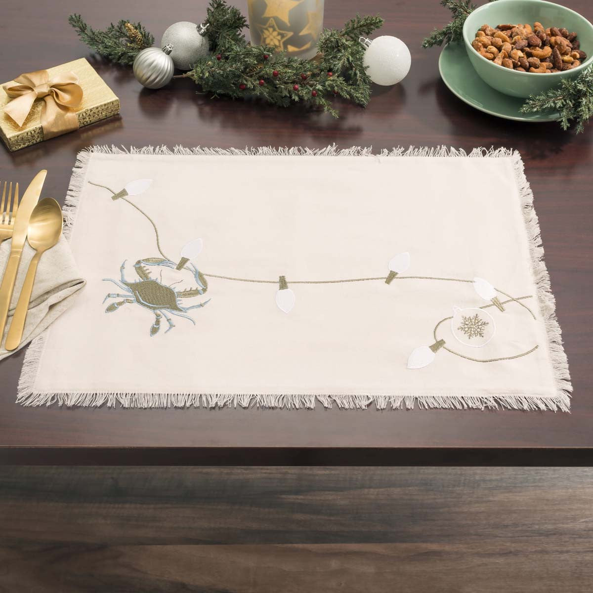Christmas Crab Table Linens