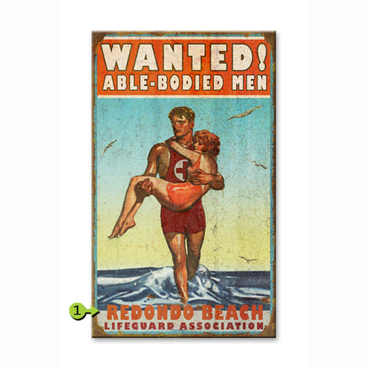 Wanted Able Bodied Men Personalized Signs