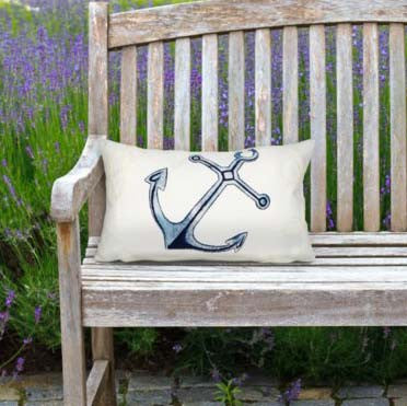 White Moor Rectangle Indoor/Outdoor Pillow