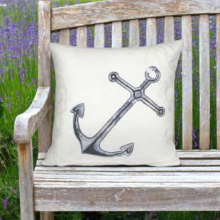 White Moor Square Indoor/Outdoor Pillow