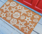 White Shells Coir Mat - 1 x 2