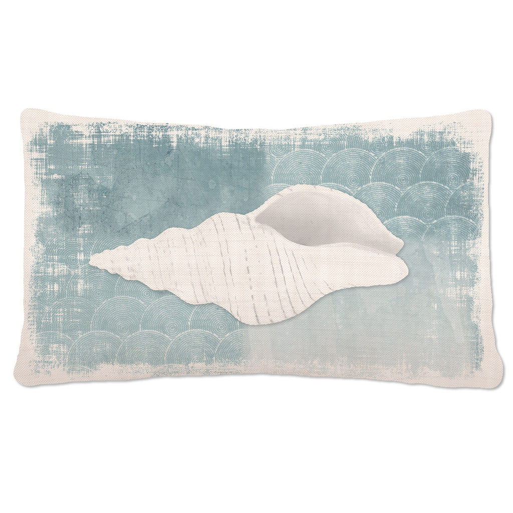 Whitewashed Shell Pillow