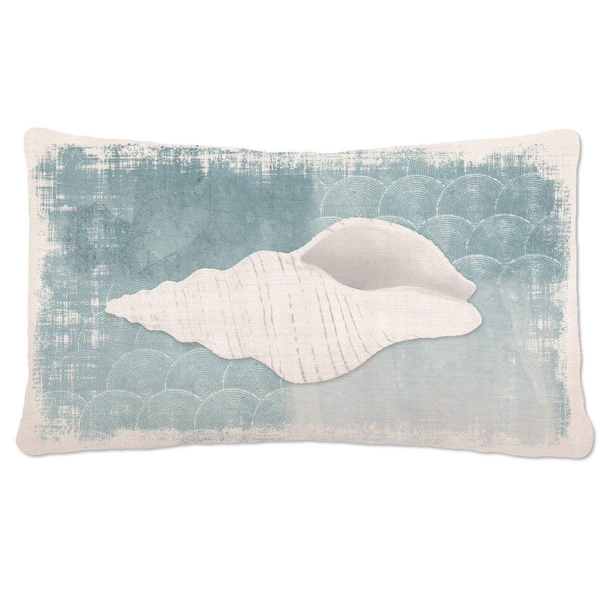 Whitewashed Shell Pillow