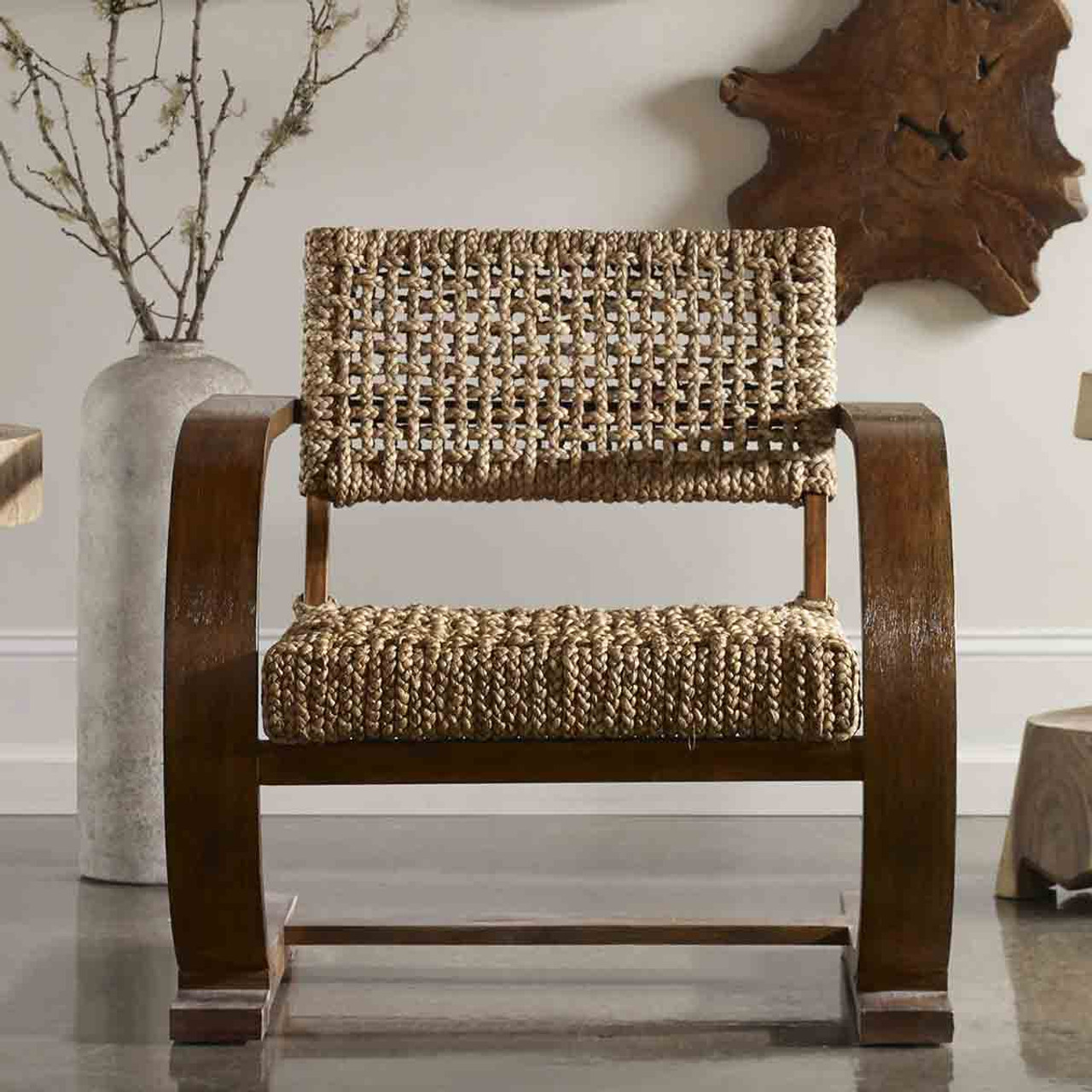 Biscayne Woven Accent Chair | Bella Coastal Decor