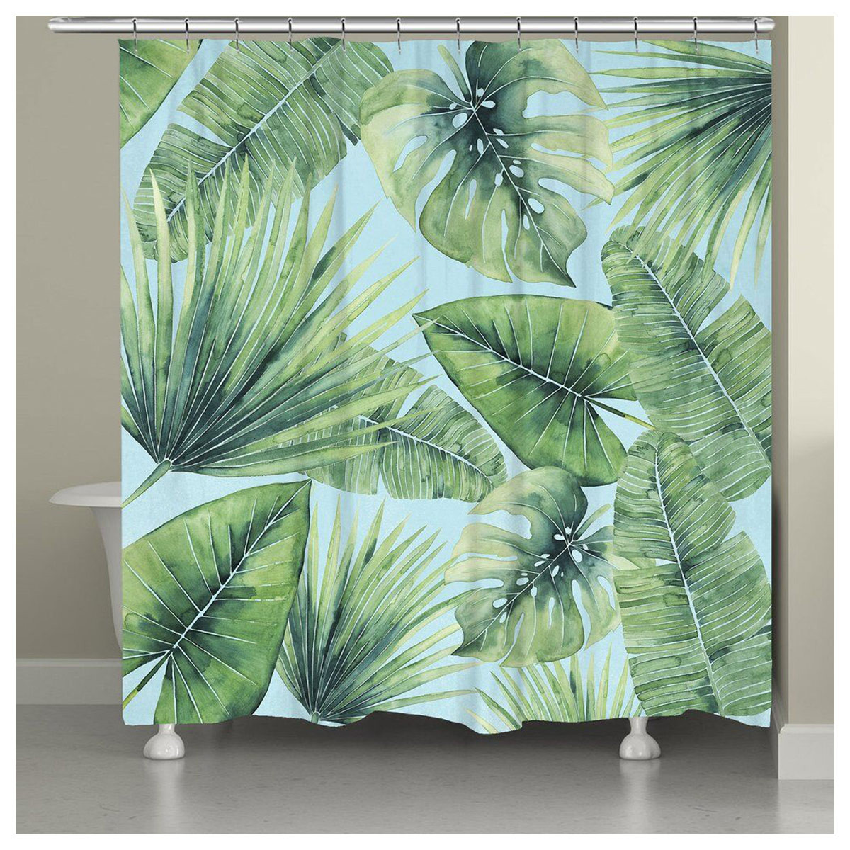 Caribbean Forest Shower Curtain, image size:1200x1200