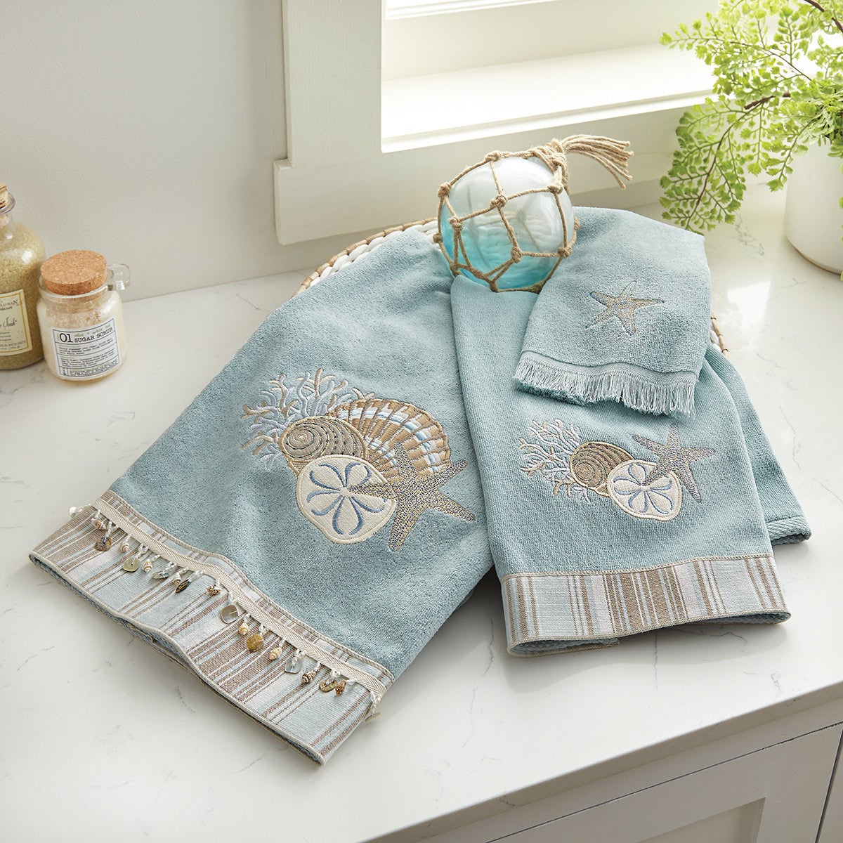 Beach Themed Bath & Hand Towels | Bella Coastal Décor