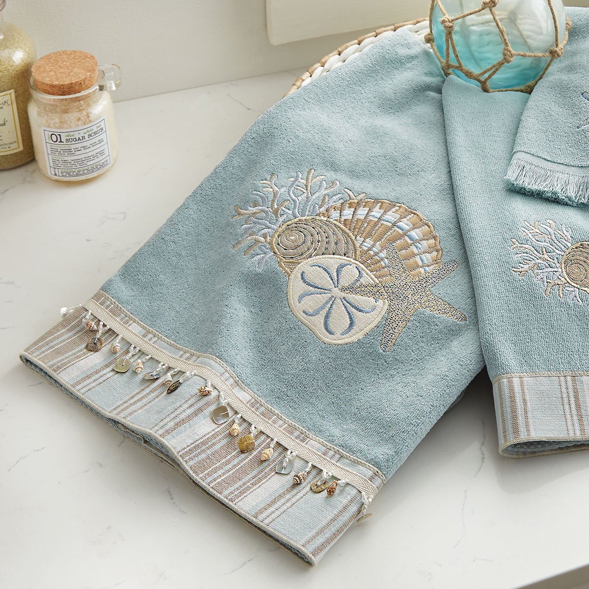 Beach-Themed Bath Towels: Mineral Tranquil Sea Bath Towel | Bella ...