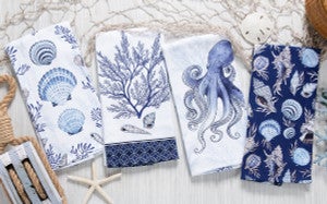 Indigo Shell Dual Purpose Terry Towels