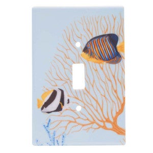 Coral Wave Switch Plates