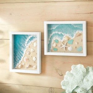 Seaside Shells Shadow Boxes