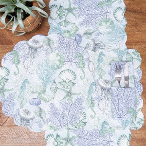 Seascape Coastal Table Linens