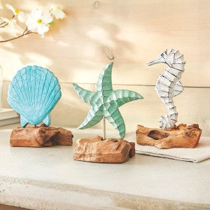 Sea Life Driftwood Sculptures
