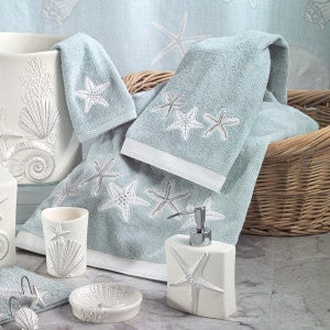 Bayside Seashells Towel Collection