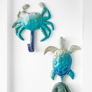 Ceramic Coastal Wall Hooks