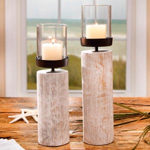 Beachcomber's Votive Pillar Candle Holders