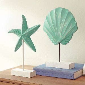 Carved Shell Tabletop Sculptures