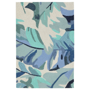 Cabana Palm Blue Indoor/Outdoor Rug Collection