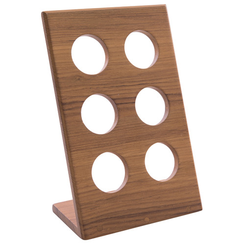 Teak K-Cup Holder - 6 Pod