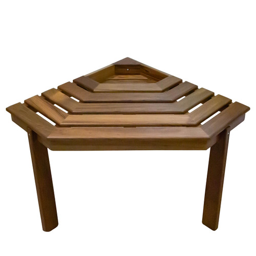 Teak Corner Shower Stool