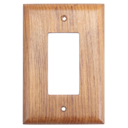 Teak Single GFI Cover