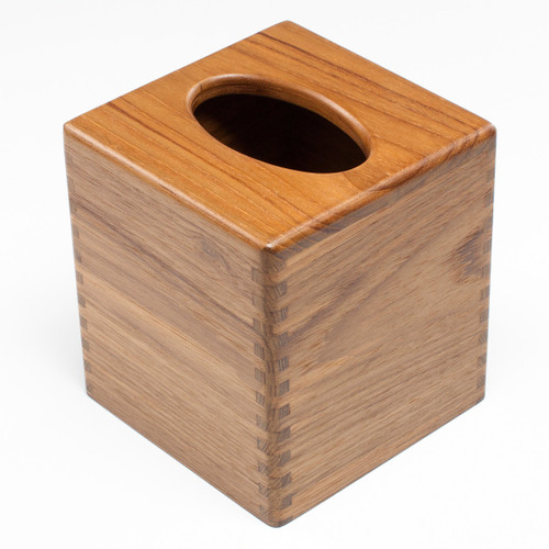 Teak Tissue Box Holder
