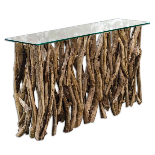 Teak Wood Console Table