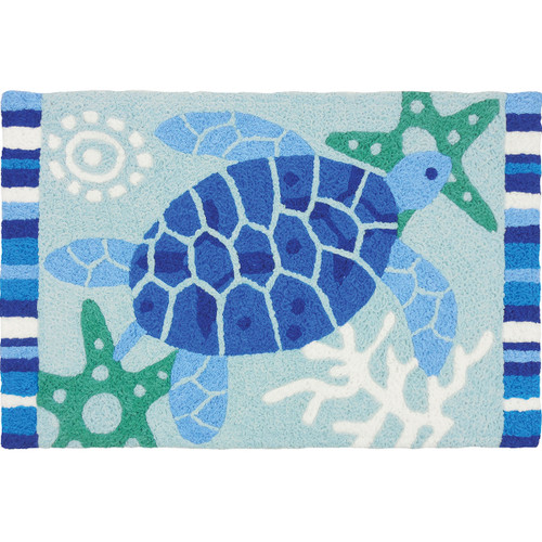 Turtle Blues Indoor/Outdoor Rug