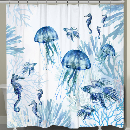 Underwater Blues Shower Curtain