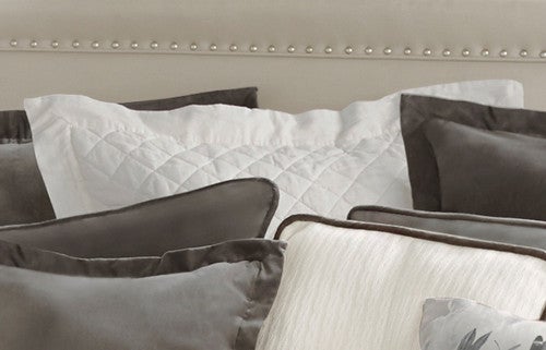 Vintage White Linen Quilt Euro Sham - OVERSTOCK