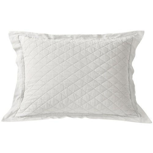 Vintage White Linen Quilt Standard Sham - OUT OF STOCK UNTIL 06/11/2025