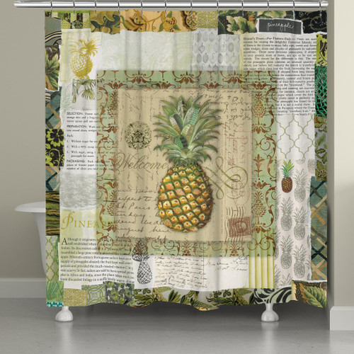 Welcome Pineapple Shower Curtain