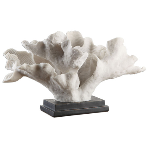 White Blade Coral Statue