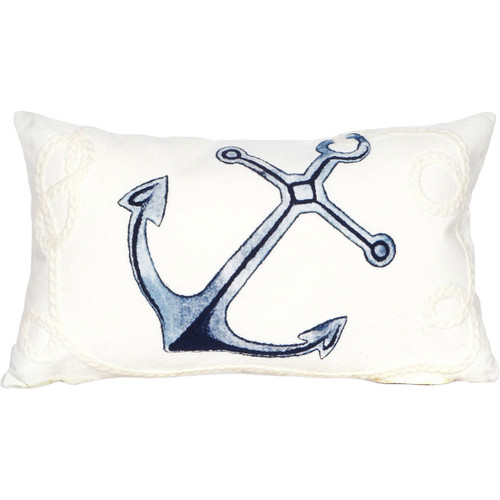 White Moor Rectangle Indoor/Outdoor Pillow